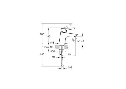 Artema Vitra Solid S Lavabo Bataryası Armatürü A42440