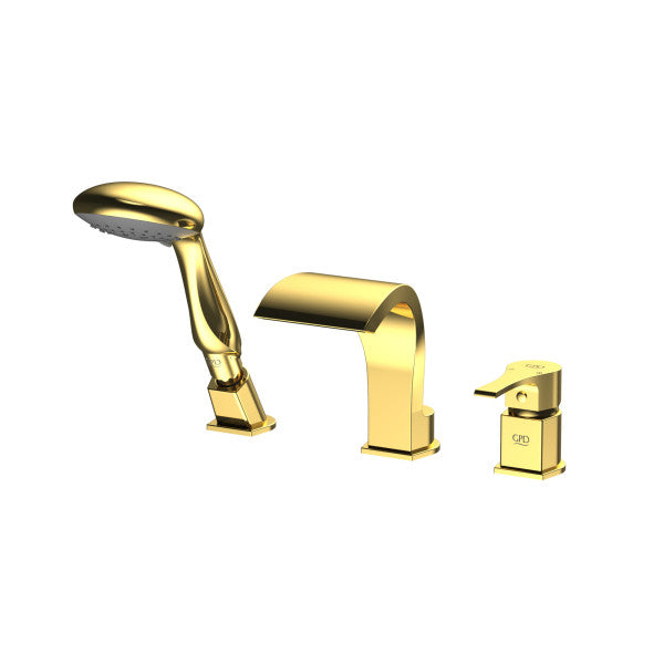 Gpd Atros Gold Altın Ankastre Küvet Bataryası (3 Delikli) Mak65-A