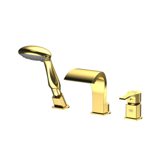 Gpd Atros Gold Altın Ankastre Küvet Bataryası (3 Delikli) Mak65-A