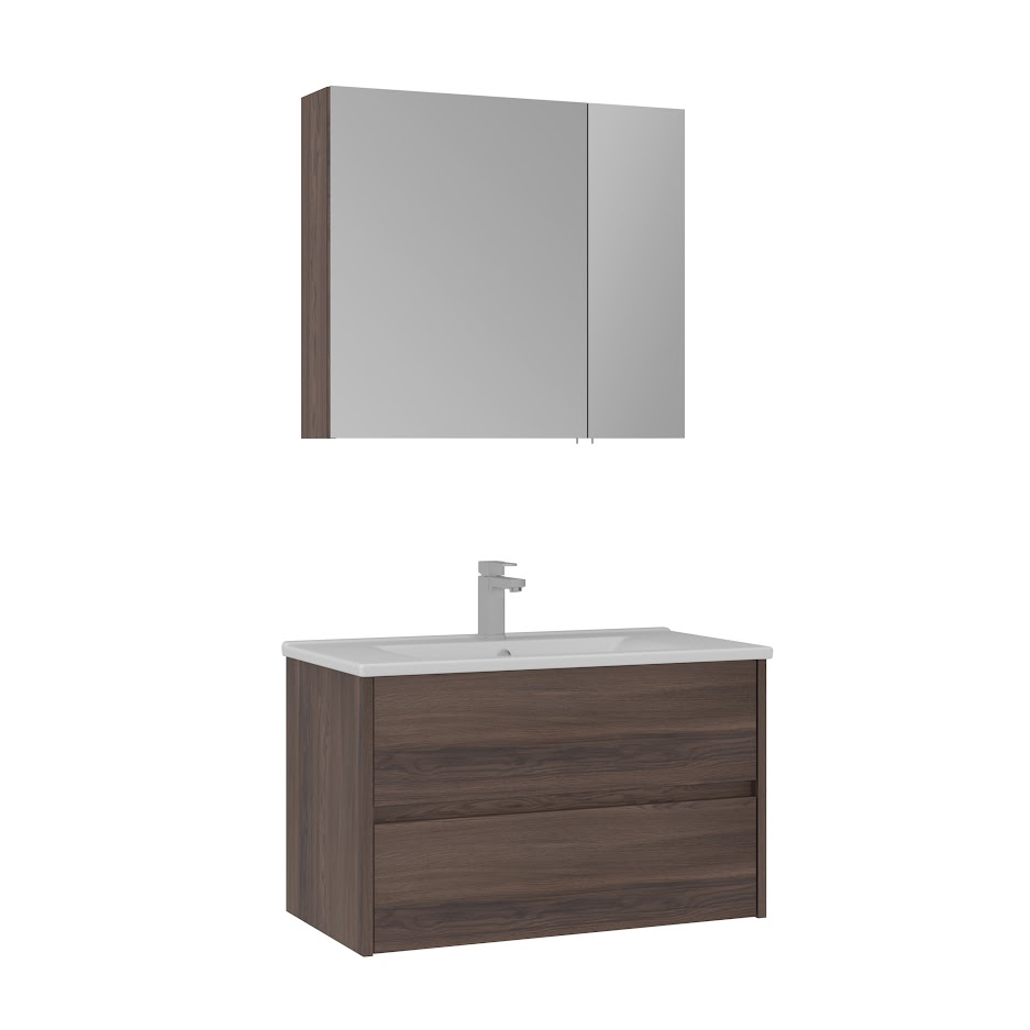 Orka Side 85 cm Çekmeceli Banyo Dolabı Takımı | Navaro