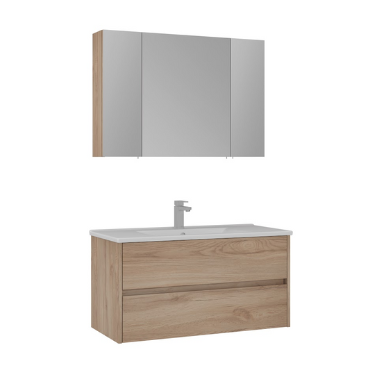 Orka Side 100 cm Çekmeceli Banyo Dolabı Takımı | Legnano