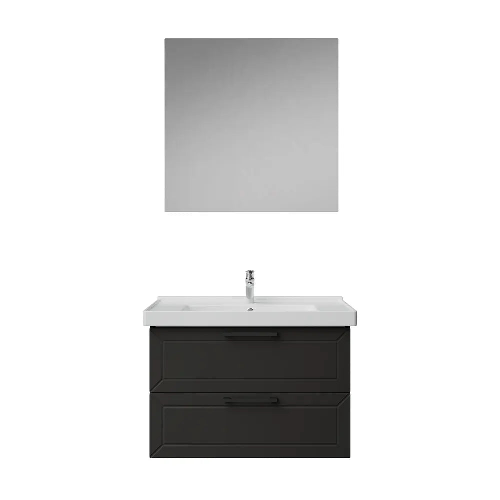Creavit D20 Lake Çekmeceli Banyo Dolabı | 65-80-100 cm | Yuvarlak / Kare / Dolaplı Ayna Seçenekli