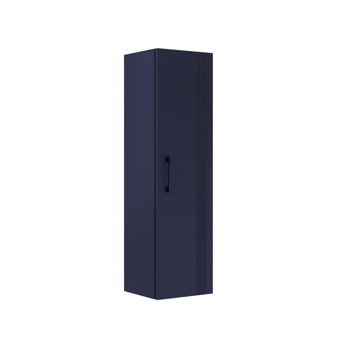 Orka Bari V2 40 cm Banyo Boy Dolabı | Tek Kapaklı | Mat Lacivert