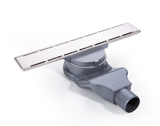 Sukar Line/4 Plain Izgaralı Lineer Duş Kanalı Paslanmaz Çelik Kasalı Yalıtım Eteksiz