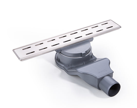 Sukar Line/4 Slot Izgaralı Lineer Duş Kanalı Paslanmaz Çelik Kasalı Yalıtım Eteksiz