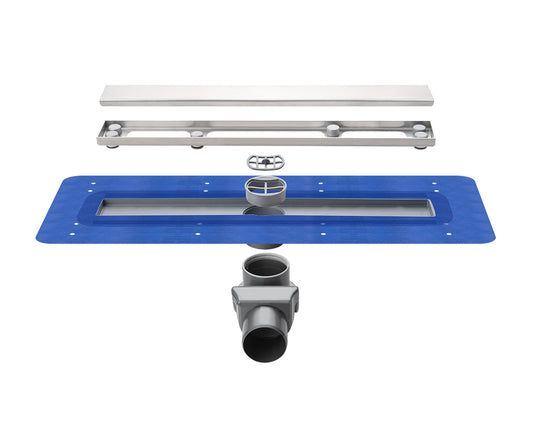 Sukar Line 2 Slim Komple Paslanmaz Plain Izgara Yalıtımlı Duş Kanalı