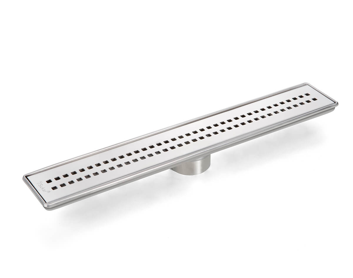 Sukar Line/6 Cube Izgaralı Lineer Duş Kanalı Paslanmaz Çelik Kasalı Koku Önleyicili