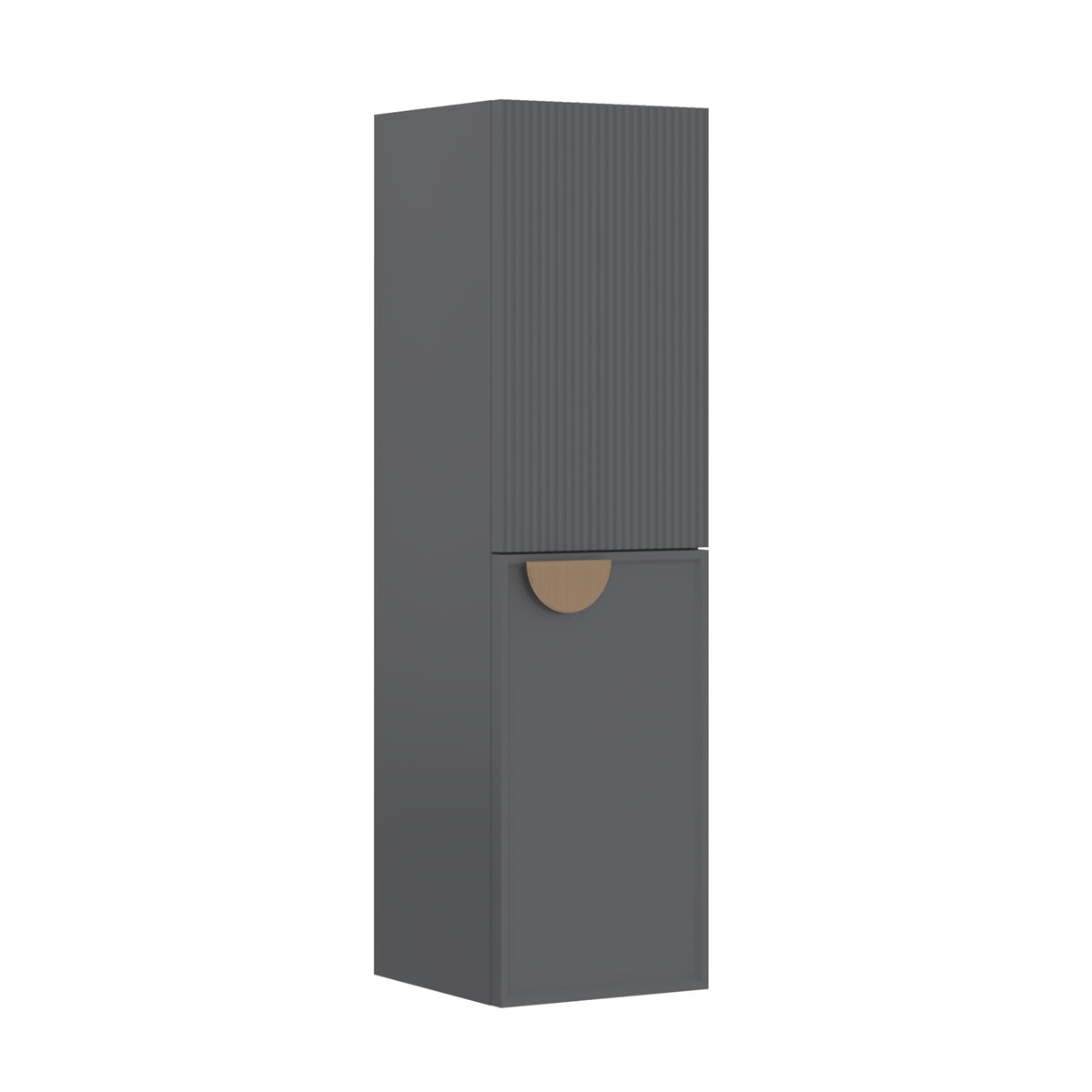 Orka Molino 40 cm Banyo Boy Dolabı | Mat Gri