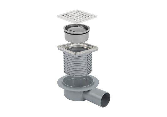 Sukar Line/15 15x15 cm Plastik Çerçeveli Yandan Çıkışlı Süzgeç Seti