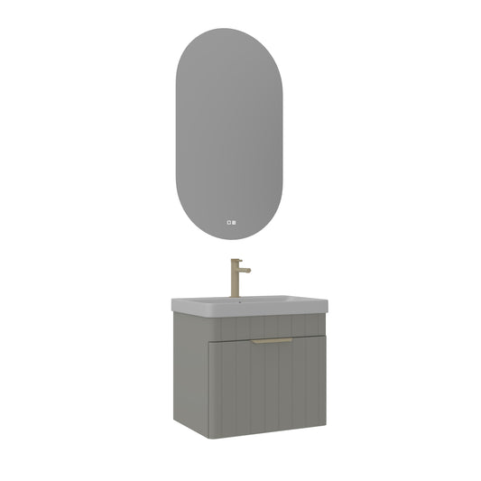 Orka Procida 60 cm Banyo Dolabı Takımı | Mat Kaşmir
