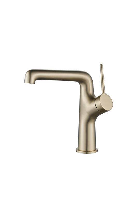 Creavit Flow Brush Altın Lavabo Armatürü Bataryası FL1500BG