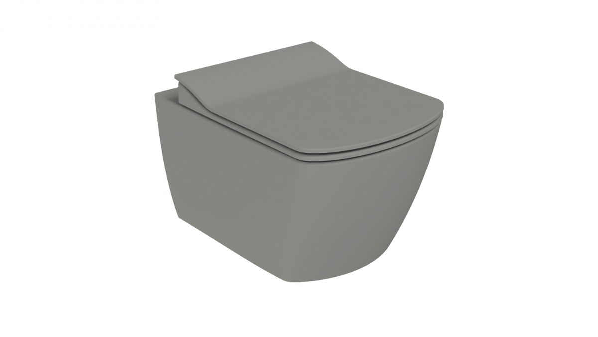 Creavit Elegant Rim-Off Kanalsız Asma Klozet Cool Grey EG321-00CG00E-0000