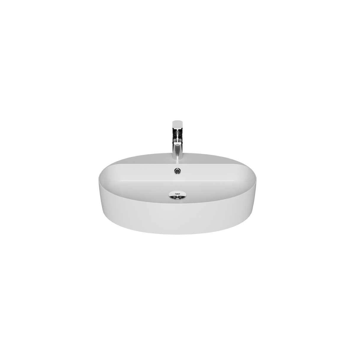 Creavit Loop Oval Çanak Lavabo Beyaz 40x60 cm LP161-00CB00E-0000