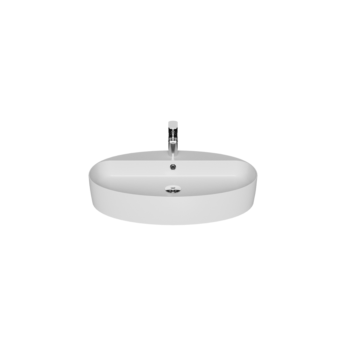 Creavit Loop Oval Çanak Lavabo Beyaz 40x70 cm LP171-00CB00E-0000